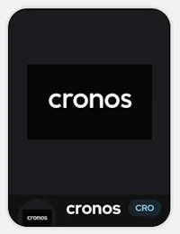 the word crono on a black background