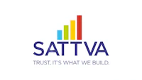 the logo for sattva trust what we build