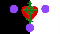 an image of a heart with a cross on it