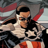 captain america in a comic book