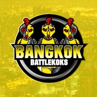 bangkok battlekoks logo on a yellow background