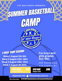 summer basketball camp flyer