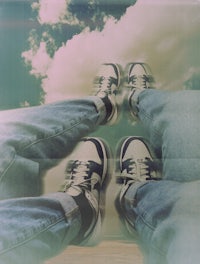 a pair of blue jeans