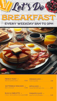 let's do breakfast flyer template