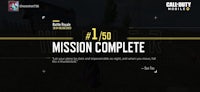 a screenshot of the mission complete screen in call of duty mobile