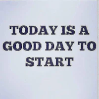 today is a good day to start poster