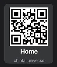 a qr code with the word home on it
