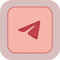 a pink square with a red arrow on it