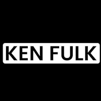 ken fuk logo on a black background