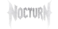 the logo for nocturn on a black background
