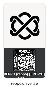 a black and white logo with the word repo on it