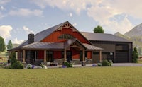 this is a rendering of a home with a metal roof