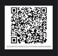 a qr code on a black background