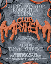 a flyer for club mayhem