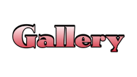 the word gallery on a black background