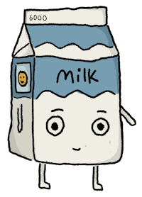 an image of a cartoon milk carton