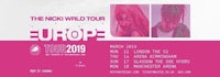 a poster for the nick world tour in europe