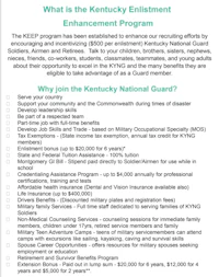 what is the kentucky enlistment enhancement program?