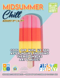 a popsicle with the words midsummer chill