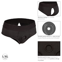 a picture of a black underwear with a black waistband