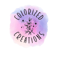 colored creations logo on a black background