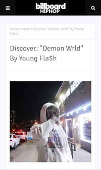 billboard hip hop discover demon wild by young flash screenshot