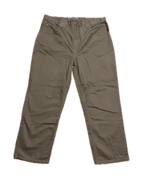 a pair of men's khaki pants on a black background