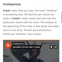a screenshot of a mobile app with the text,'crazy go crazy'