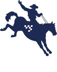 a silhouette of a cowboy riding a horse