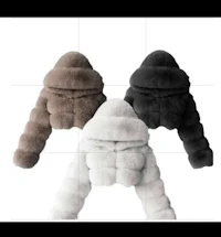 women's faux fur hooded jacket