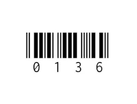a barcode on a white background