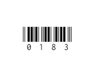 a bar code on a white background