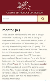 online etymology dictionary - screenshot