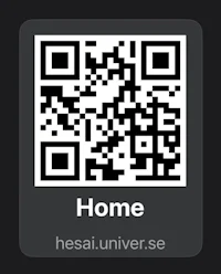 a qr code with the word home on it