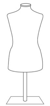 a drawing of a mannequin on a stand
