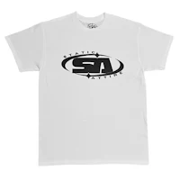 a white t - shirt with the word sa on it