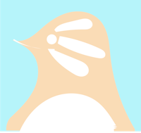 an image of a penguin on a blue background