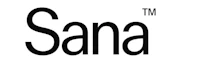 sana logo on a white background
