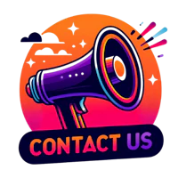 contact us logo with a megaphone