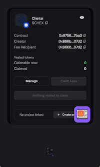 a screenshot of a phone screen with a button on it