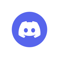 a blue and white circle with a head on it