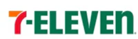 the logo for seven eleven on a white background