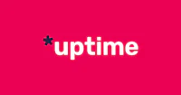 a pink background with the word uptime on it