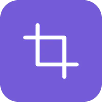 a square icon on a purple background