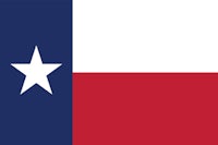 a texas flag with a star in the middle