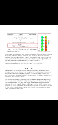 a document showing the results of a study