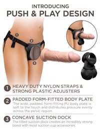 push & play design - heavy nylon straps