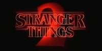 the logo for stranger things 2 on a black background