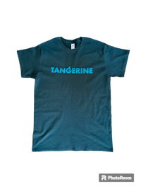 a t - shirt with the word tangerine on it