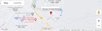 a map showing the location of a medical center